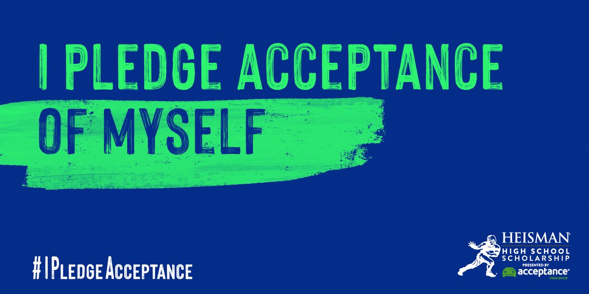 AcceptanceHQ's tweet photo. "I Pledge Acceptance Of Myself.” 💙
Every line of the #AcceptancePledge holds significance to the #OneTeam here at Acceptance, but what does the first one mean to you? Read more about what's behind the line at the link here #EveryoneIsSomeone ➡️ https://t.co/yR15VroCI8 https://t.co/skUyTk2Xgg