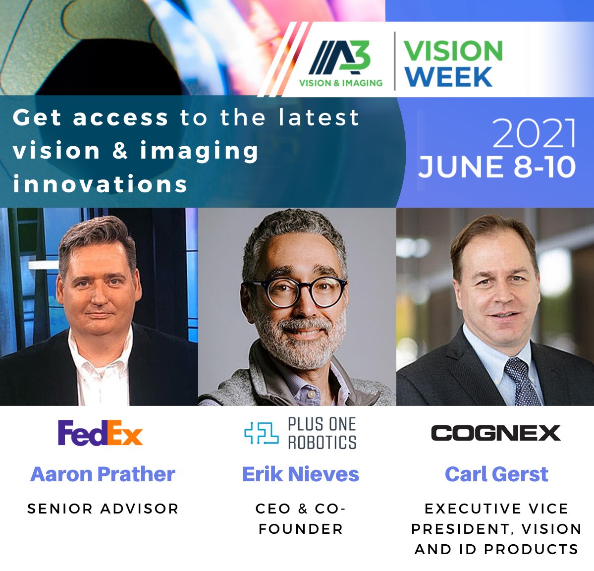 PlusOneRobotics's tweet photo. #EventAnnouncement: @PlusOneRobotics will be at #VisionWeek2021! Tune in Tuesday, June 8th, for a roundtable talk on "Sensing in Logistics and E-Commerce." 

Free registration link: https://t.co/eYmSJWwPRC

#3dvision #aibusiness #supplychain #visionsoftware #robotsworkpeoplerule https://t.co/53oLpEXTEY
