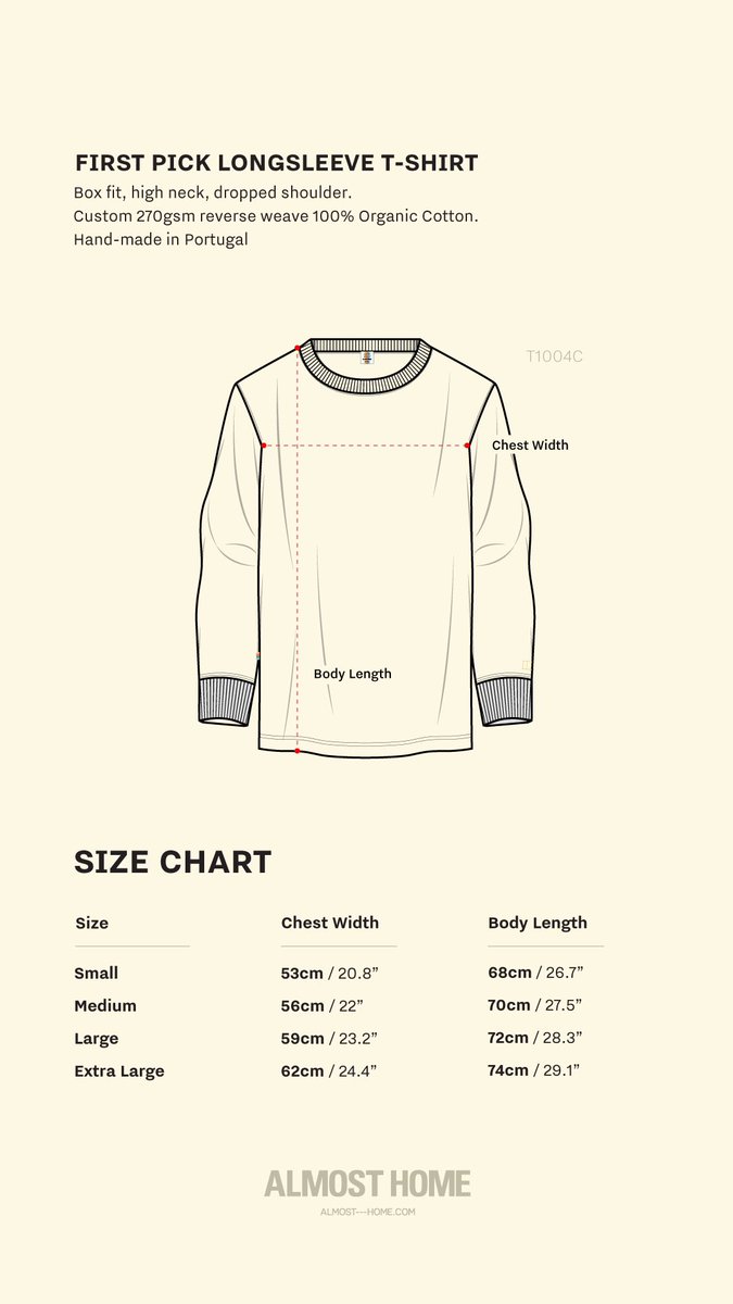 almost____home's tweet photo. Sizing 📐 https://t.co/zHBfX1WAIT