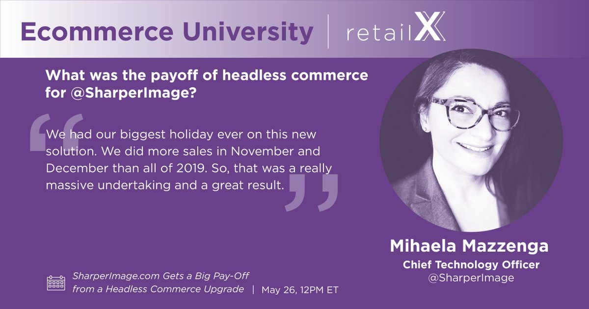 retailXofficial's tweet photo. "#HeadlessCommerce? = results! via @commercetools
#EcommerceUniveristy #retailX #digitalfutureofretail #retail #ecommerce https://t.co/8mJWLbUYoP