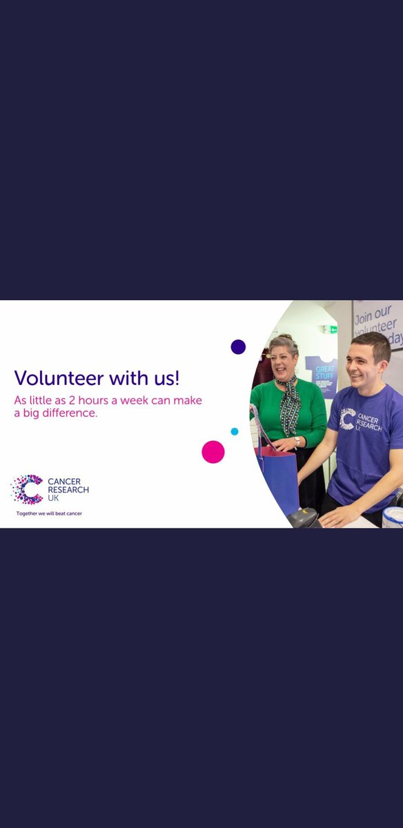 Have a few hours to spare 
Volunteer with us at weekends 
And update your skills or learn new ones
Join our great team and help beat Cancer 
#ely #volunteer #weekend