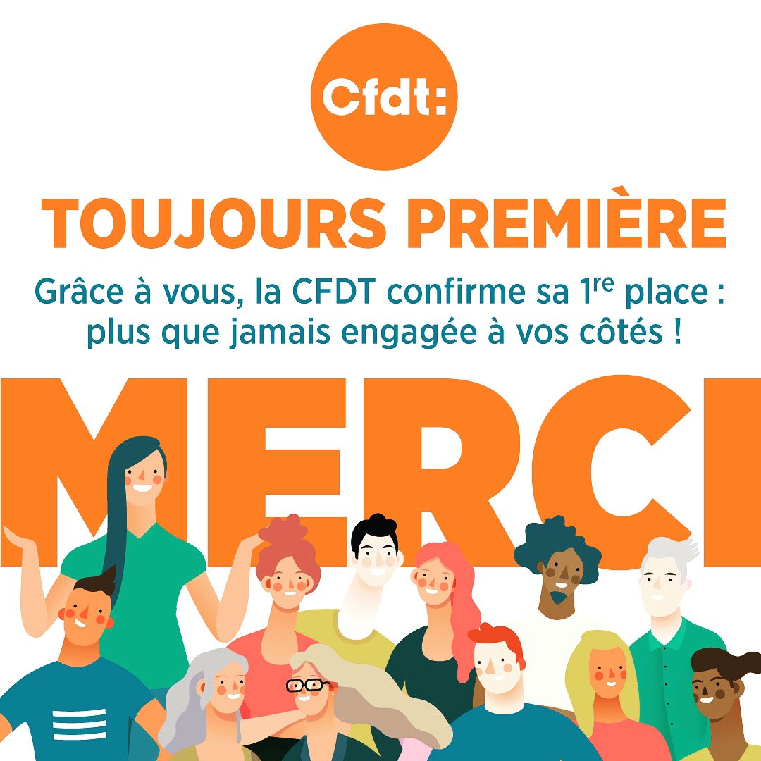 La photo du jour, non, @TwitterFrance ? #CFDT1ere 
Et un merci gros comme ça 🧡 à celles et ceux qui votent et aux militantes et militants et adhérentes et adhérents. En route vers élections #fonctionpublique 2022 ! #VotreVoixNotreAction