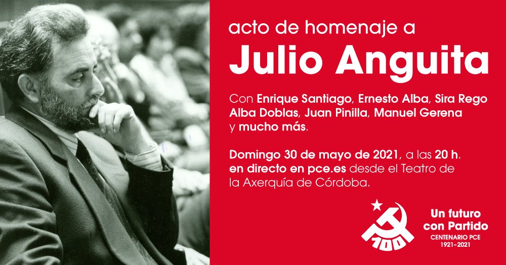 elpce's tweet photo. Hace unos días recordábamos a Julio Anguita a un año de su muerte. El día 30 le rendiremos homenaje en Córdoba. #JulioVive✊

📺 Podrás seguirlo en directo en https://t.co/VE2Rg89l1k

Toda la info en 🔗 https://t.co/kr2bqLBXfK https://t.co/134UjXa6M9