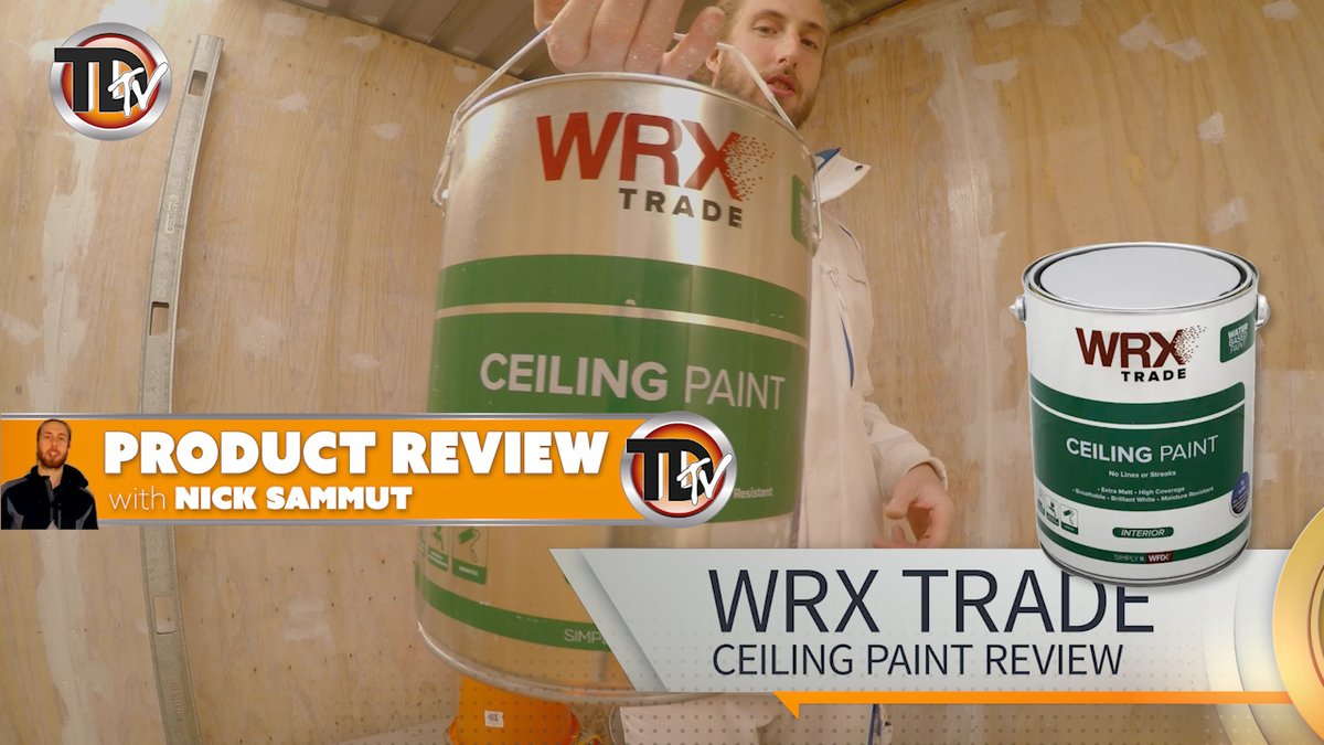 TRADE_decorator's tweet photo. Nick Sammut @Rushmoor100 product reviewer has trying out #WRXTrade Ceiling Paint. One of the brand-new water-based paints, see how well it covers and if Nick rates it.
Watch now: https://t.co/70W0KF4WaB
.
#paintinganddecorating #ceilingpaint #interiorpaint #homedecor @WRXSpray https://t.co/IOhfk2A4R7