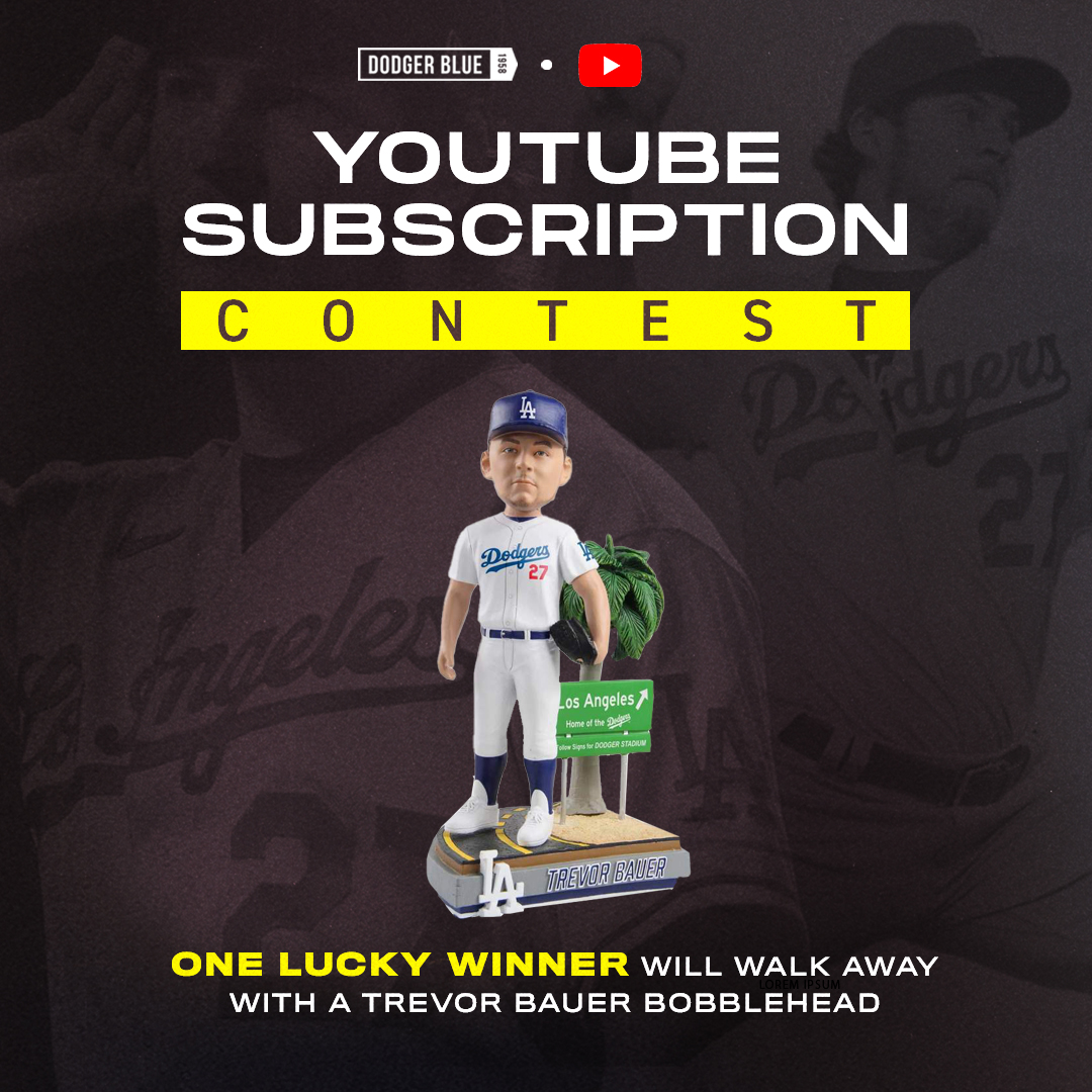 Dodger Blue on X: Only a few days left to enter for this Trevor Bauer  bobblehead! Retweet this AND click the link to submit your entry.    / X