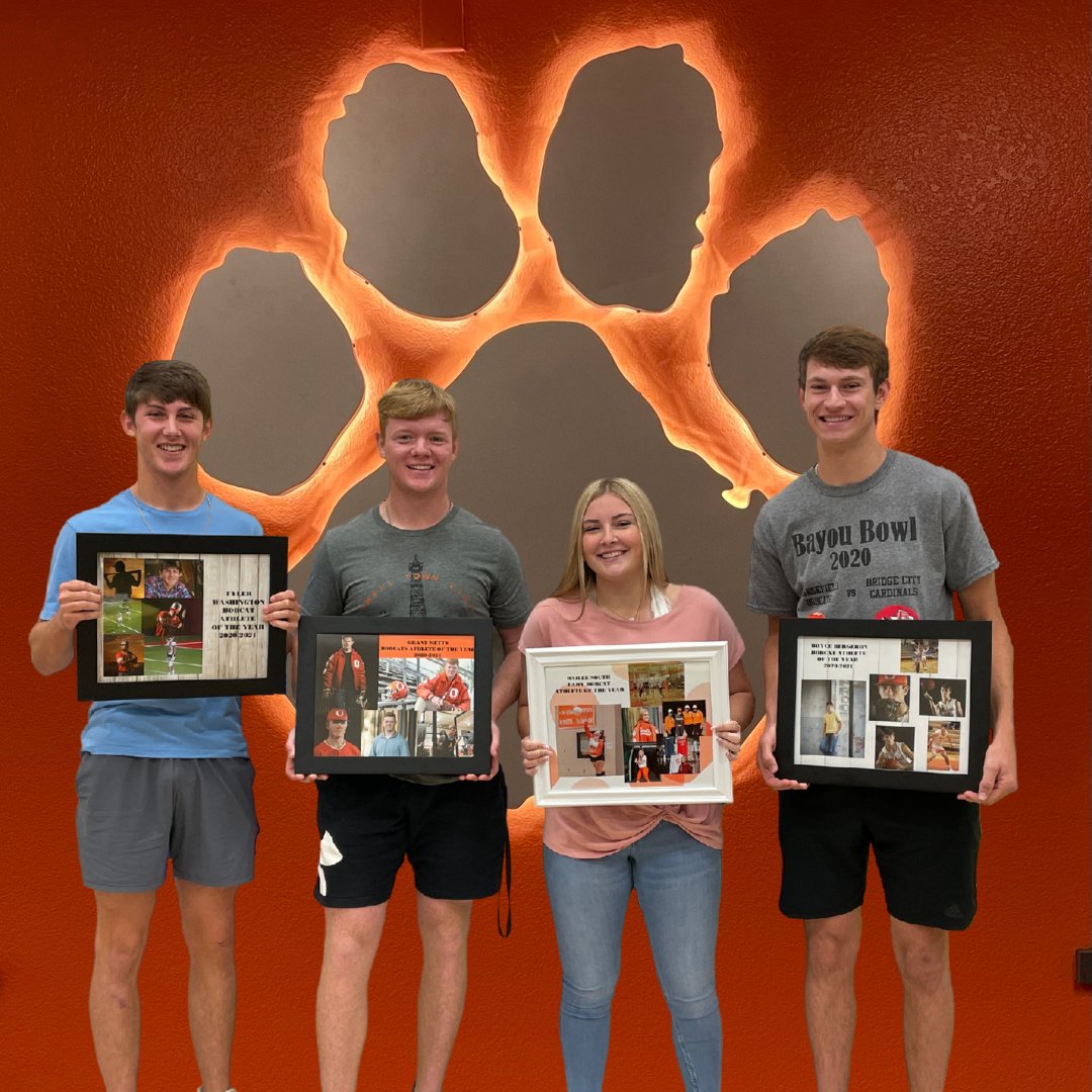 Orangefield High School 
Athletes of the Year
Girls - Bailee South
Boys - Bryce Bergeron, Grant Metts, &amp; Tyler Washington

Congratulations Bobcats! We Believe!