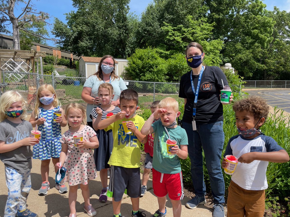 AFCPreschool's tweet photo. It’s a steamy day but we’re cooling off with a special treat. The @KONAICE truck is here! https://t.co/1L3vj3GIjD