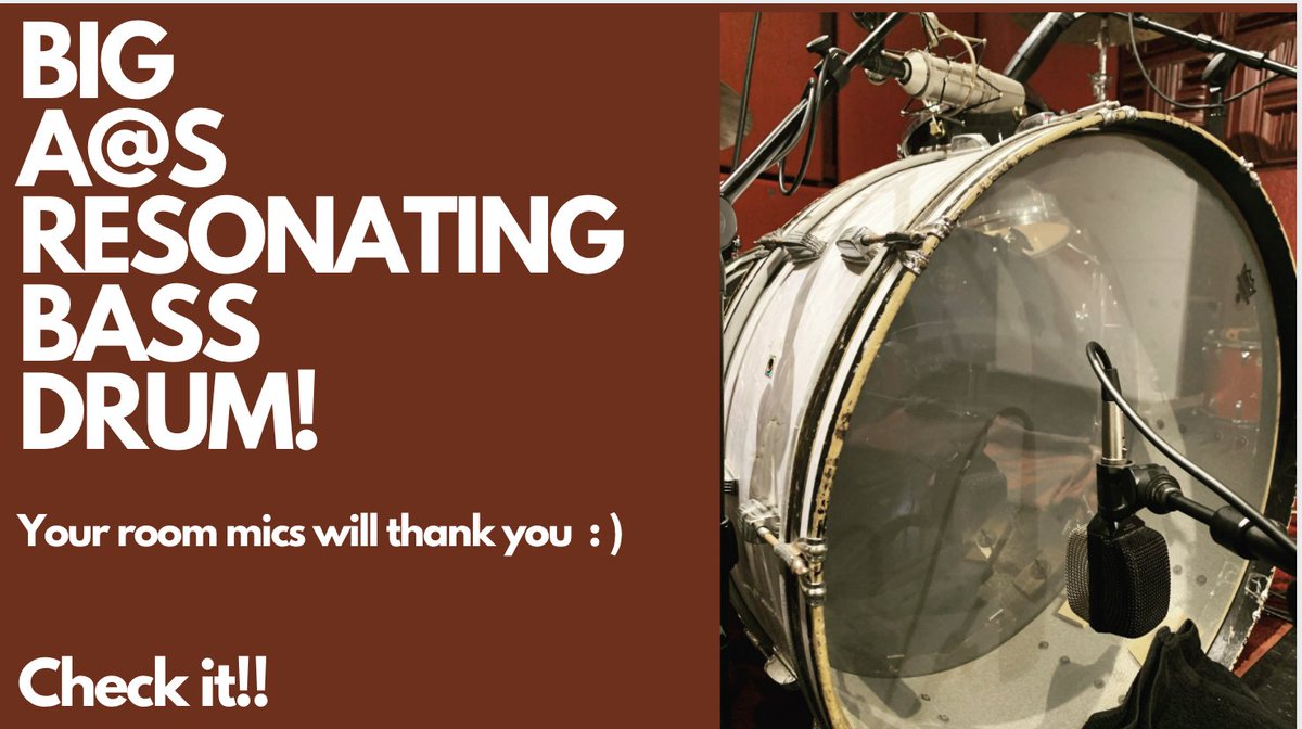 Today’s view from the chair, is a video breakdown follow up on the recent“Big Ass Resonating Bass Drum” post.
Lots of questions from folks about where to mic it, how to mix it, what to feed it, how big can you expect it to get, etc.
Here's the scoop.
youtube.com/watch?v=XYbuWX…
