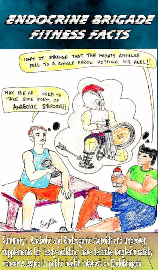 #AAS #Endotwitter

 "Anabolic" = muscle building
 "Androgenic" = male sex characteristics

Either Synthetic /human-made variations of #hormone #testosterone

Some common #slangs are Gear, Juice, Roids &amp; Stackers

#EducationalThread #authentic

Cartoon creator: 
<a href="/mondal_sunetra/">SUNETRA</a> 🏆