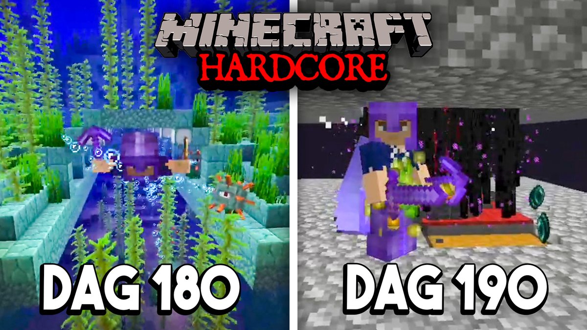 Nieuwe video! 
190 DAGEN OVERLEVEN IN MINECRAFT HARDCORE!
► youtu.be/ypQdsf7UVTg