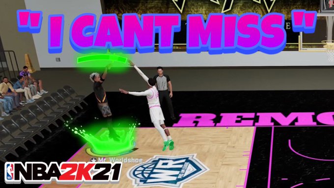 Mr_WorldShoe's tweet photo. 🚨 LIVE NOW 🚨 NEW YT UPLOAD

Hope y'all enjoy the commentary and game play! I LITERALLY CANNOT MISS!  

This game was fun to play and was all about adjustments on the defensive end. 

💚 + ♻️ #NBA2K21 

https://t.co/BxukJ5DfN6

GFX: @GucciiDZN 
@6ixthSense6S https://t.co/VbUW2AVmn5