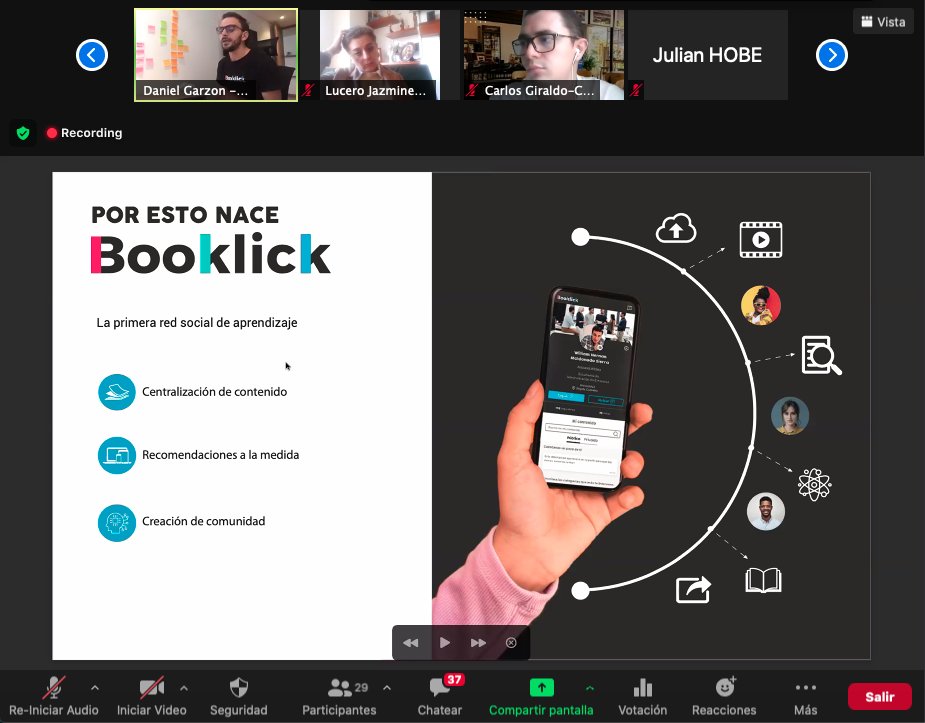 Cerrando las presentaciones en el Foro de #inversión virtual de Mayo 2021, con la presentación de <a href="/Booklickoficial/">Booklick</a>  un #emprendimiento de base #tecnológica con crecimiento exponencial.

<a href="/hubBOG/">HubBOG</a> promueve la inversión ángel  a #Startups con crecimiento exponencial.