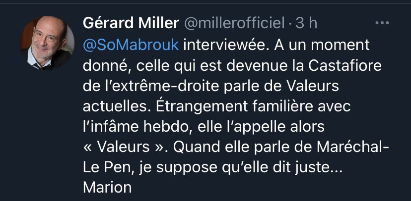 GeoffroyLejeune's tweet image. Cher Gérard, du coup j’imagine que tu souhaites que j’interrompe l’abonnement gratuit que tu m’avais demandé lorsque l’on débattait ensemble sur LCI? @millerofficiel