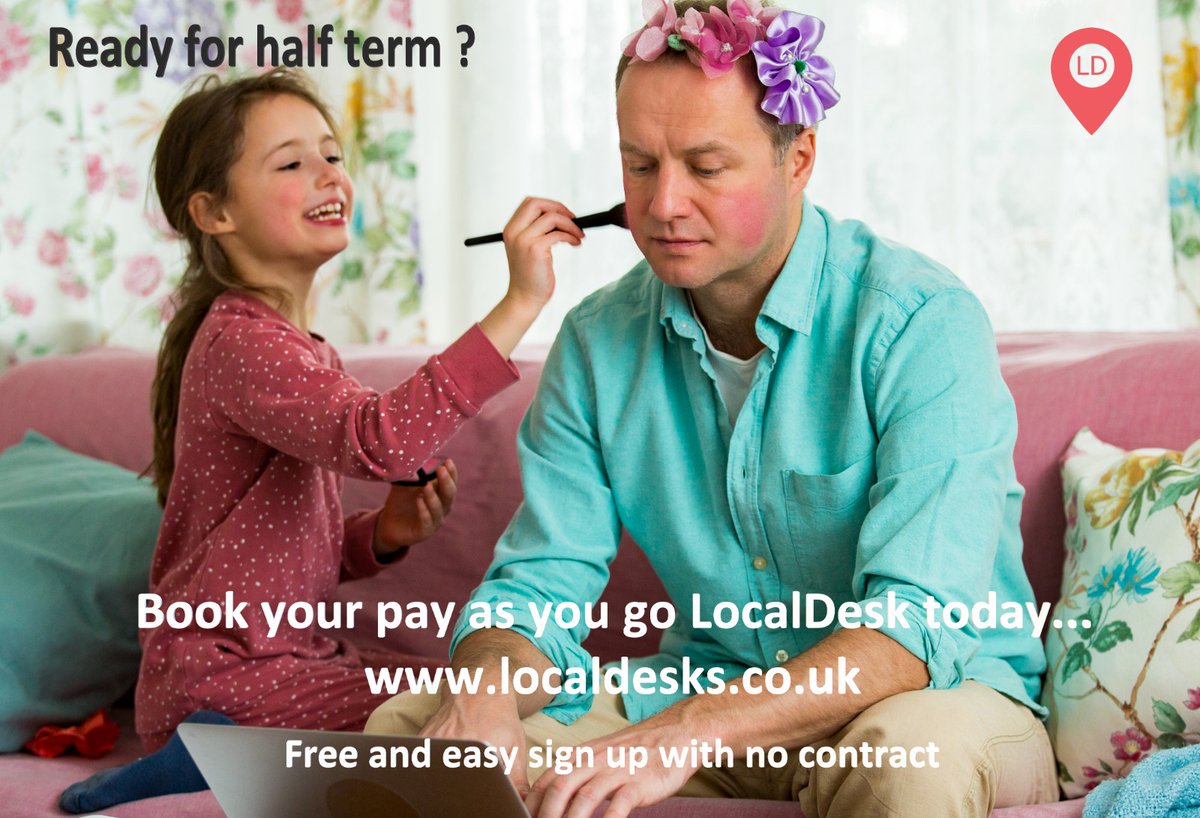 It's almost half term...Are you ready ?
 #remotework #remoteworking #coworking #BackToTheOffice #returntowork #ReturnToTheOffice #OfficeSpace #LocalDesks #halfterm #backtowork #remoteworker #hotdesk