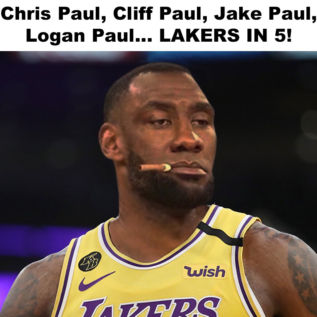 ShannonSharpe's tweet photo. LAKERS IN 🖐🏾 🤣🤣🤣🤣🤣 https://t.co/m9jziV054K