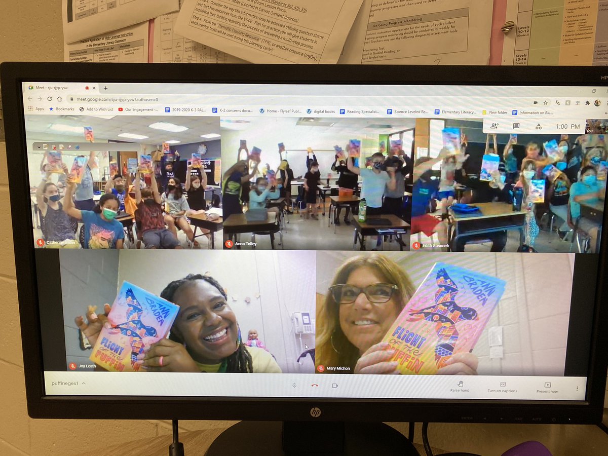 Joining our incredible 5th grade and author of The Flight of the Puffin for an author Q + A/town hall meeting. We are so proud of our students and teachers for doing this incredible book study! @annbradenbooks @EESMaher @Emily_Yates42 <a href="/crmiller201/">Catherine Miller</a> <a href="/AGraytDay2Learn/">Allie Gray</a> <a href="/CCPSELit/">Elementary Literacy</a>