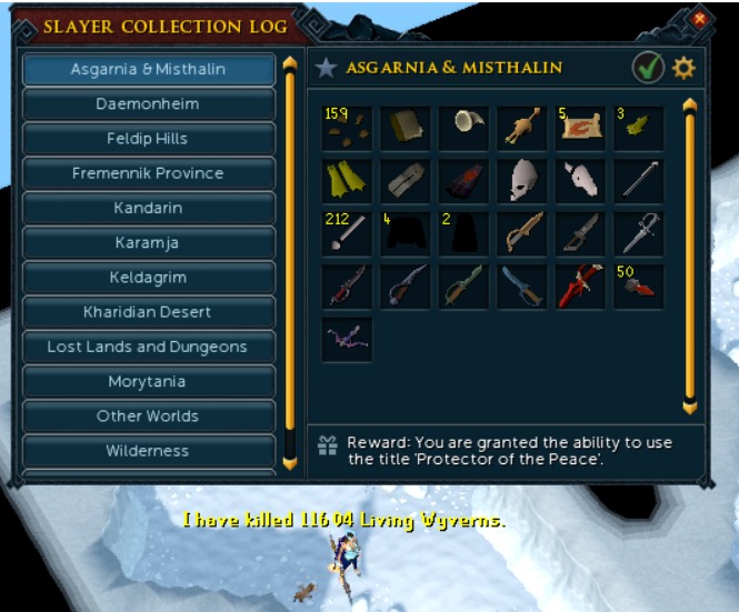 Andtank1's tweet photo. After going super super dry I finally did it!
Living wyverns: 11.455 kc ~200 pre log (At least 180 slayer tasks). https://t.co/C3Gff2BCij