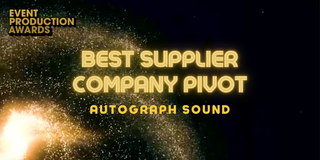 WINNER ANNOUNCED: Congratulations to Autograph Sound for winning this years best supplier company pivot! 

Award sponsored by Silent Noise Events.

#awards #EPA21 #EPA21 #events #eventprofs