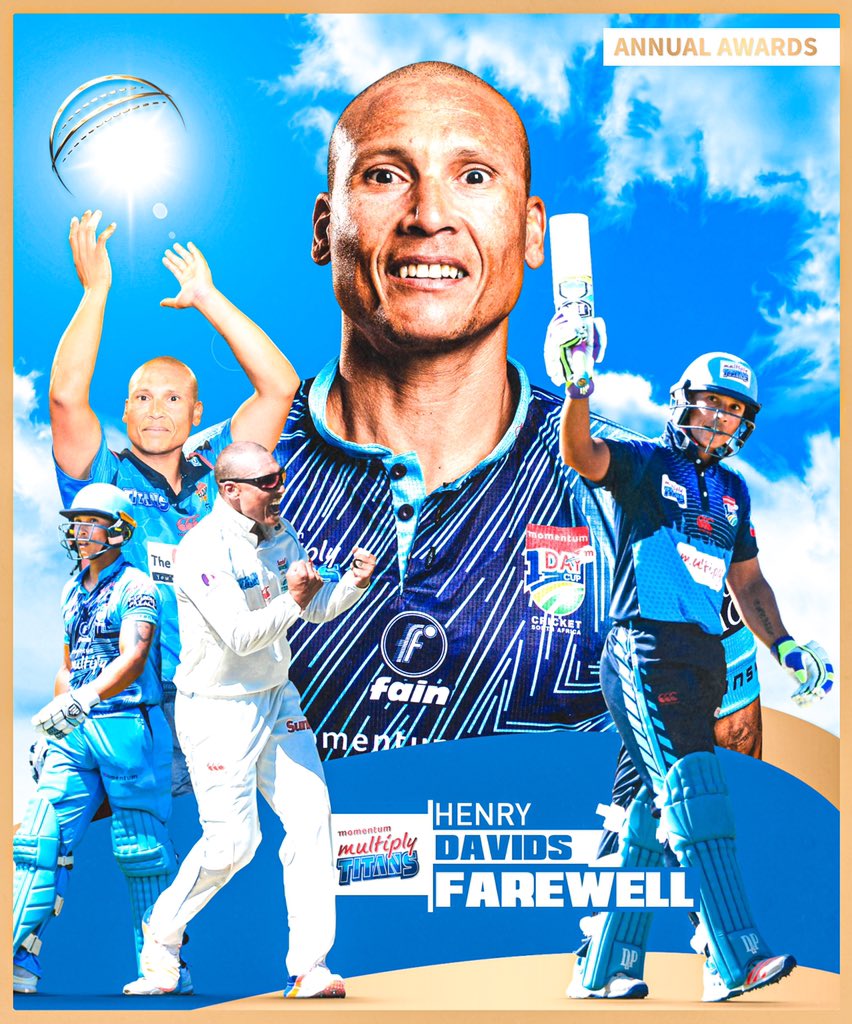 Farewell to a giant of the Sky Blues dressing rooms, the evergreen Henry Davids, thank you for your service 🌟. 

#titansawards21 | 💙 | #SkyBlues