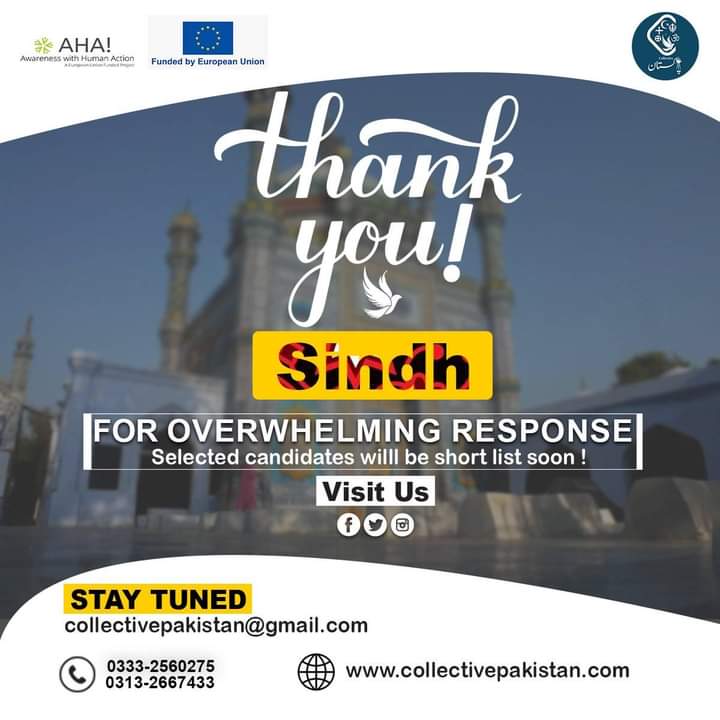 Thank you so much for the overwhelming application response, More then 200 Stories from all over sindh🎊📣🎥 So we are in shortlisting phase, selected participants will receive email with in a week.
We will  bring more opportunities in future as well so stay tune keep support