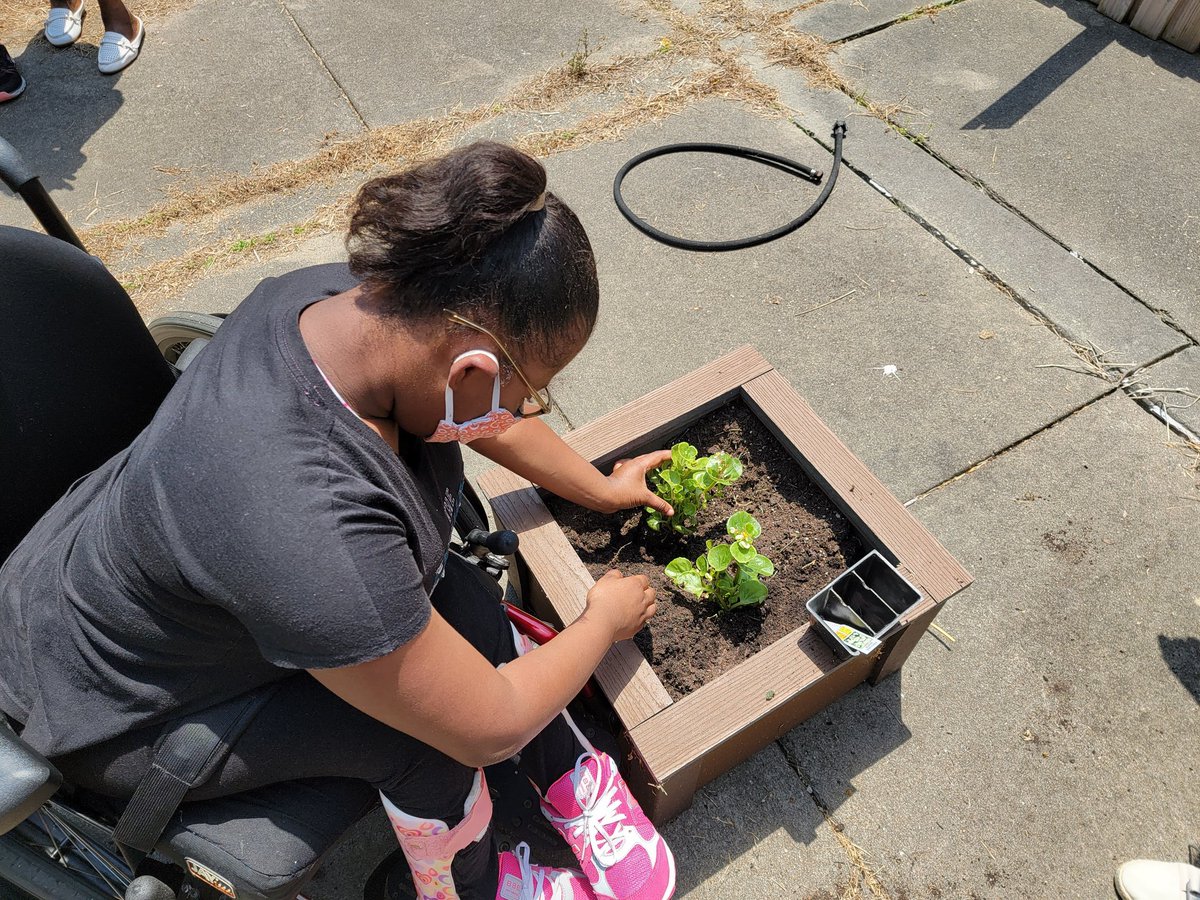 19Nette93's tweet photo. Mr. Earls collaborated with a few other teachers to have students plant germinated plants and seeds in the Courtyard at Lakeland! @mrWLHSCavNation
#BuildingTheBestSPS
#ScienceInspires
#CTEAtWork https://t.co/S0flDMfC4i