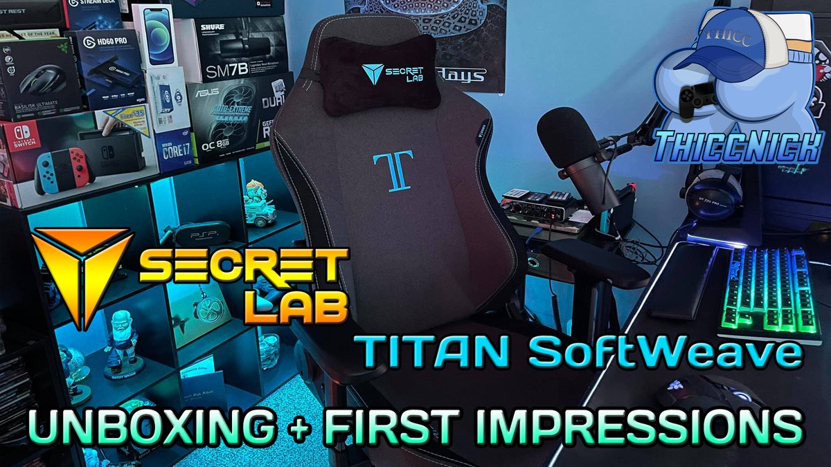 VicariousNick's tweet photo. Just in case anyone wanted to see my unboxing, installation, and first impressions of the #secretlab #titan #softweave gaming chair, here ya go!!

https://t.co/iCeayHpnTb https://t.co/SYTmeLgd1q