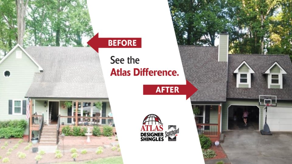 When it's time for an upgrade, there's no better choice than Atlas shingles featuring <a href="/scotchgard/">Scotchgard</a> protection by <a href="/3M/">3M</a>. 
Color: Majestic Shake