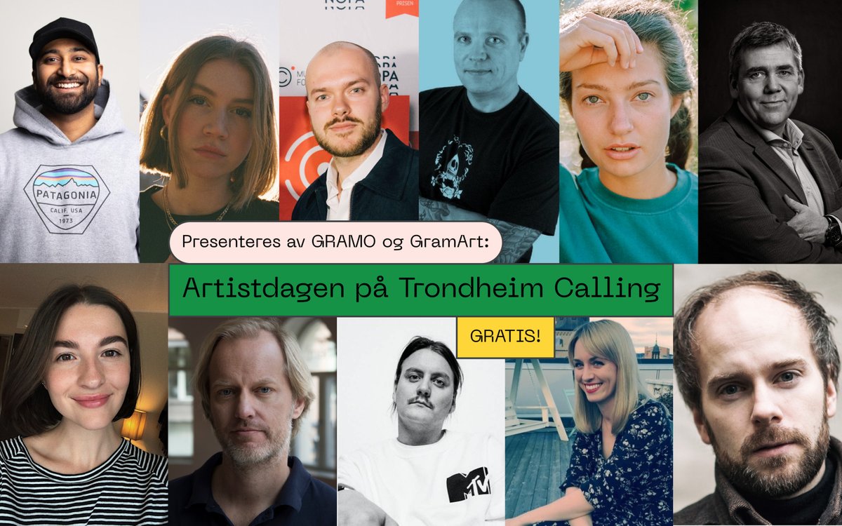 Gramo (@gramonorge) on Twitter photo Bi med på Artistdagen på Trondheim Calling som foregår digitalt onsdag 9. juni kl. 12:00-15:40, og er gratis! 😍
Det er gratis å delta, meld deg på her: ark.pm/dDKxYk
Se programmet her: bit.ly/2RyxgmI Bi med på Artistdagen på Trondheim Calling som foregår digitalt onsdag 9. juni kl. 12:00-15:40, og er gratis! 😍
Det er gratis å delta, meld deg på her: ark.pm/dDKxYk
Se programmet her: bit.ly/2RyxgmI