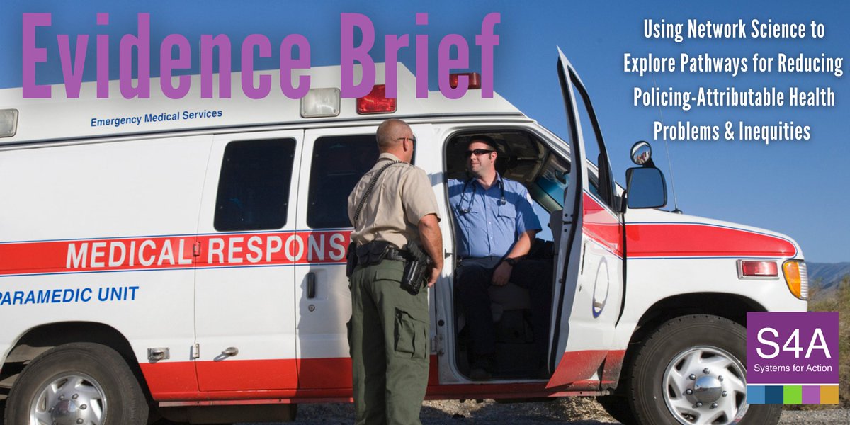 Systems4Action's tweet image. What role can law enforcement agencies serve in local public health networks?

Read the new #S4Aevidencebrief &quot;Using Network Science to Explore Pathways for Reducing Policing-Attributable Health Problems &amp;amp; Inequities&quot; today!

tinyurl.com/lawenfandpubli…

#NALSYS #systemsalignment