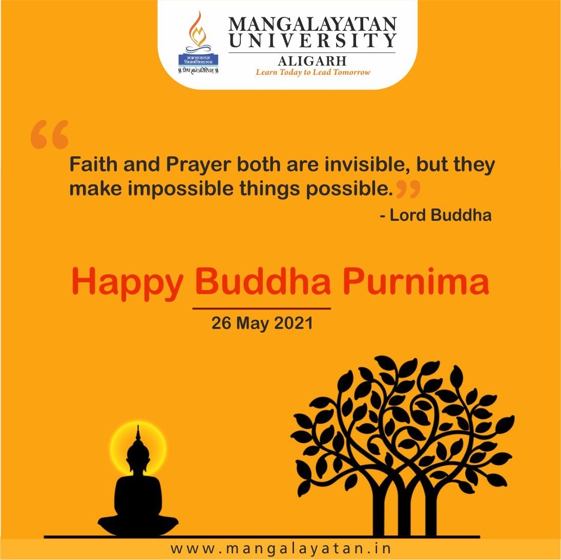#HappyBuddhaPurnima
#MangalayatanUniversity