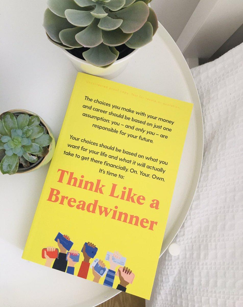 holliem_PR's tweet photo. 💛 Massive thanks to @siangardiner_ for sending me this fantastically bright &amp; colourful proof of #ThinkLikeABreadwinner by Jennifer Barrett! 💛 

I don’t often read non-fiction, but this sounds fab, looking forward to it! 💰 

Out in June from @booksbybluebird https://t.co/vy4tXuGUZx
