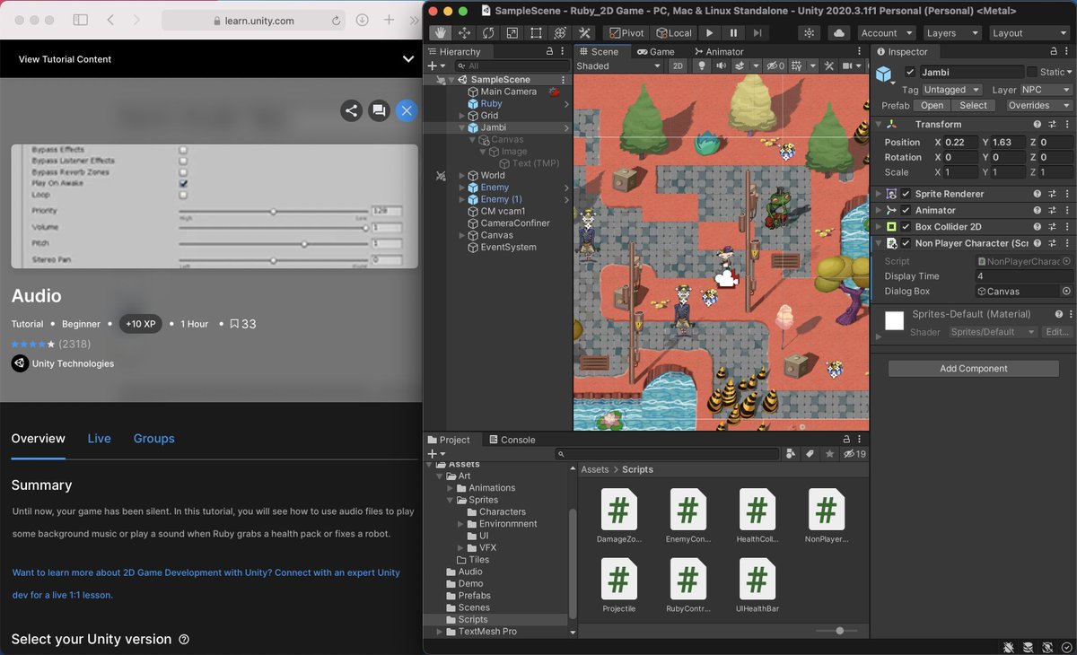 JulietteFiszka's tweet image. Have started learning @unity3d 2 months ago now. So grateful for all the high-quality tutorials. #unitylearn #gamedesign