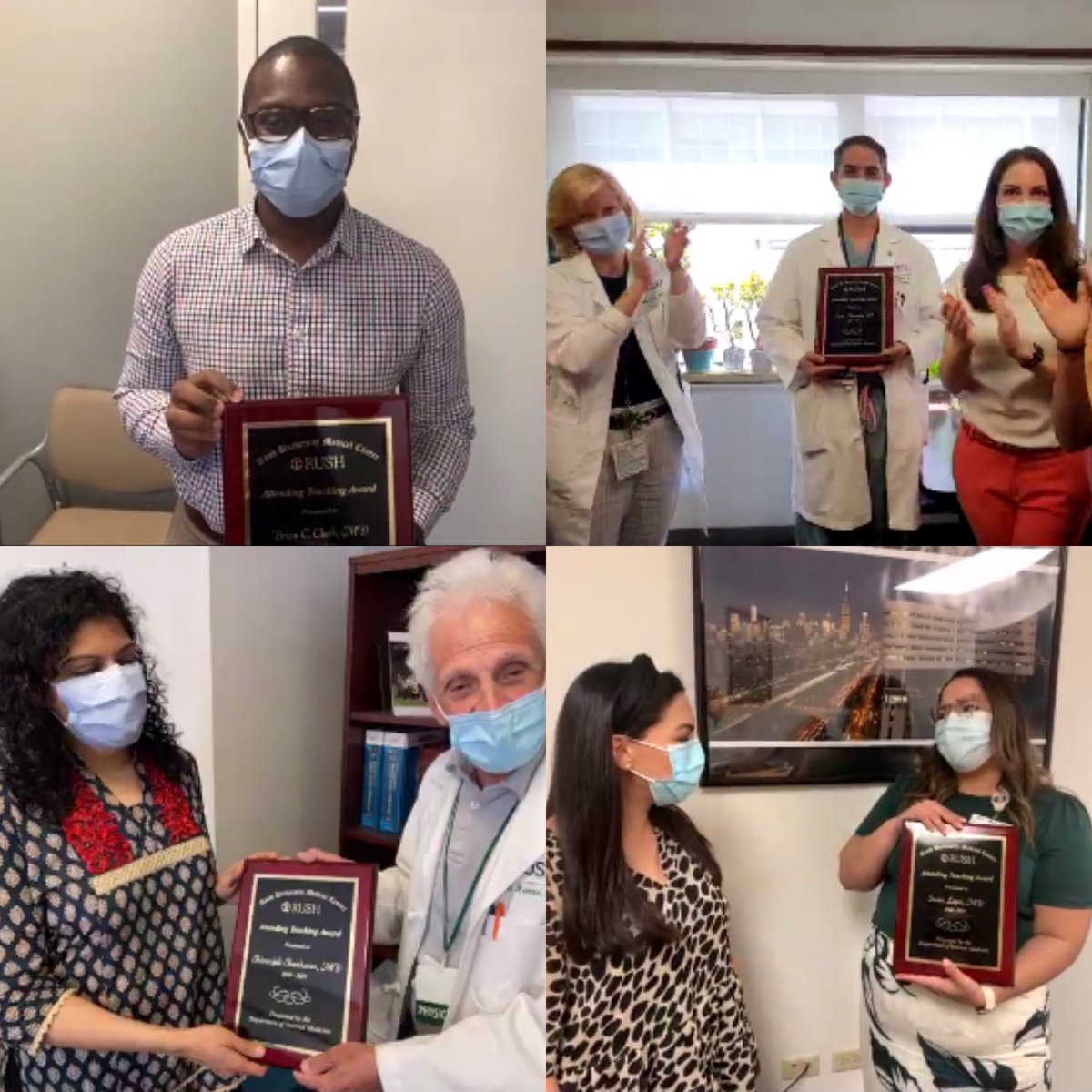 RUSH Internal Medicine (@rushdoim) on Twitter photo Congratulations to the winners of the <a href="/RushDOIM/">RUSH Internal Medicine</a> Attending Teaching Award 🥇, Drs Clark, Attanasio, Shankaran and Lopez!! Thank you for all you do!! 🎉 Congratulations to the winners of the <a href="/RushDOIM/">RUSH Internal Medicine</a> Attending Teaching Award 🥇, Drs Clark, Attanasio, Shankaran and Lopez!! Thank you for all you do!! 🎉