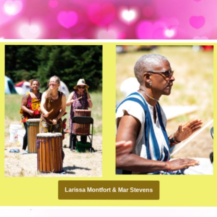 MarStevens from #SistahsOfTheDrum and #LarissaMontfort will bring West African drumming to #EmbracingOurHeartbeat on June 6. See womendrummers.org to register.