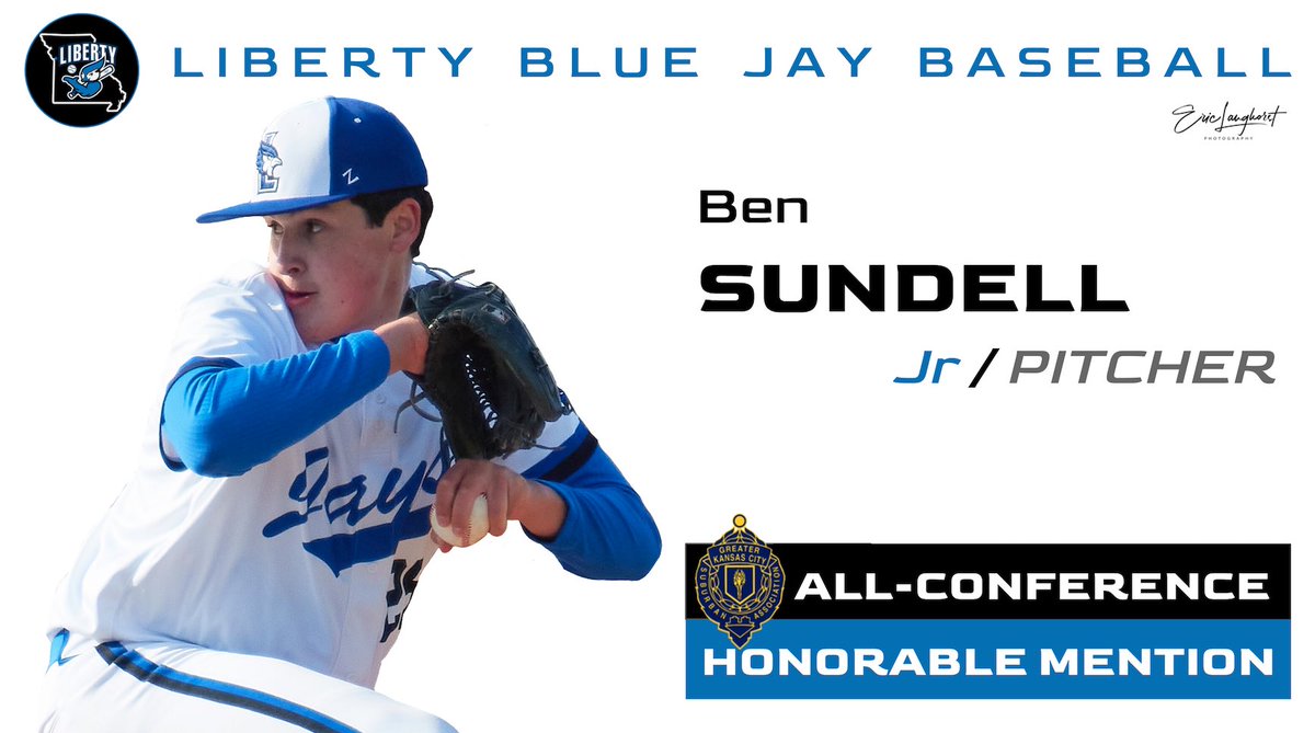 Jays_Baseball's tweet photo. Congrats to Junior LHP Ben Sundell on making Suburban Big 8 All Conference Honorable Mention, appearing in 13 games he has a record or 4-3 with 3 SV’s on the season with a 2.45 ERA, 34.1 IP with a 1.19 WHIP, 28 K’s.  Sundy 🌞 has answered the call in any situation! https://t.co/tqs4itaSc0