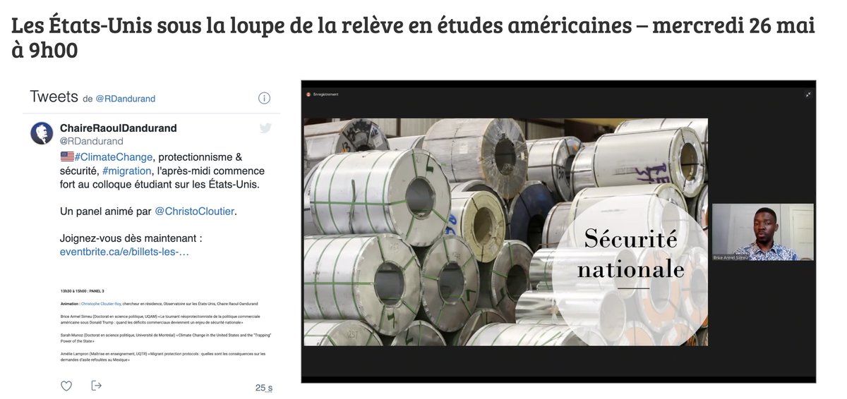 «Le tournant néoprotectionniste de la politique commerciale américaine sous Donald Trump : quand les déficits commerciaux deviennent un enjeu de sécurité nationale» <a href="/SimeuArmel/">Brice Armel Simeu</a>