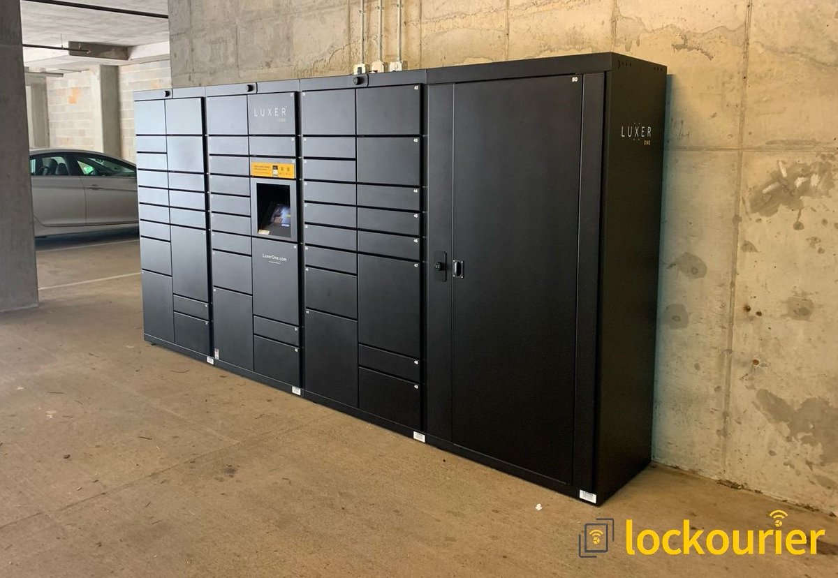 Garage Lockers are the ultimate “drive-thru” of package management. Getting home late? Leaving home early? Pick up your packages on the go 24/7! Safe and secure! #packagedeliverylocker #happyresidents #luxuryliving #multifamily #industryleader #luxerone