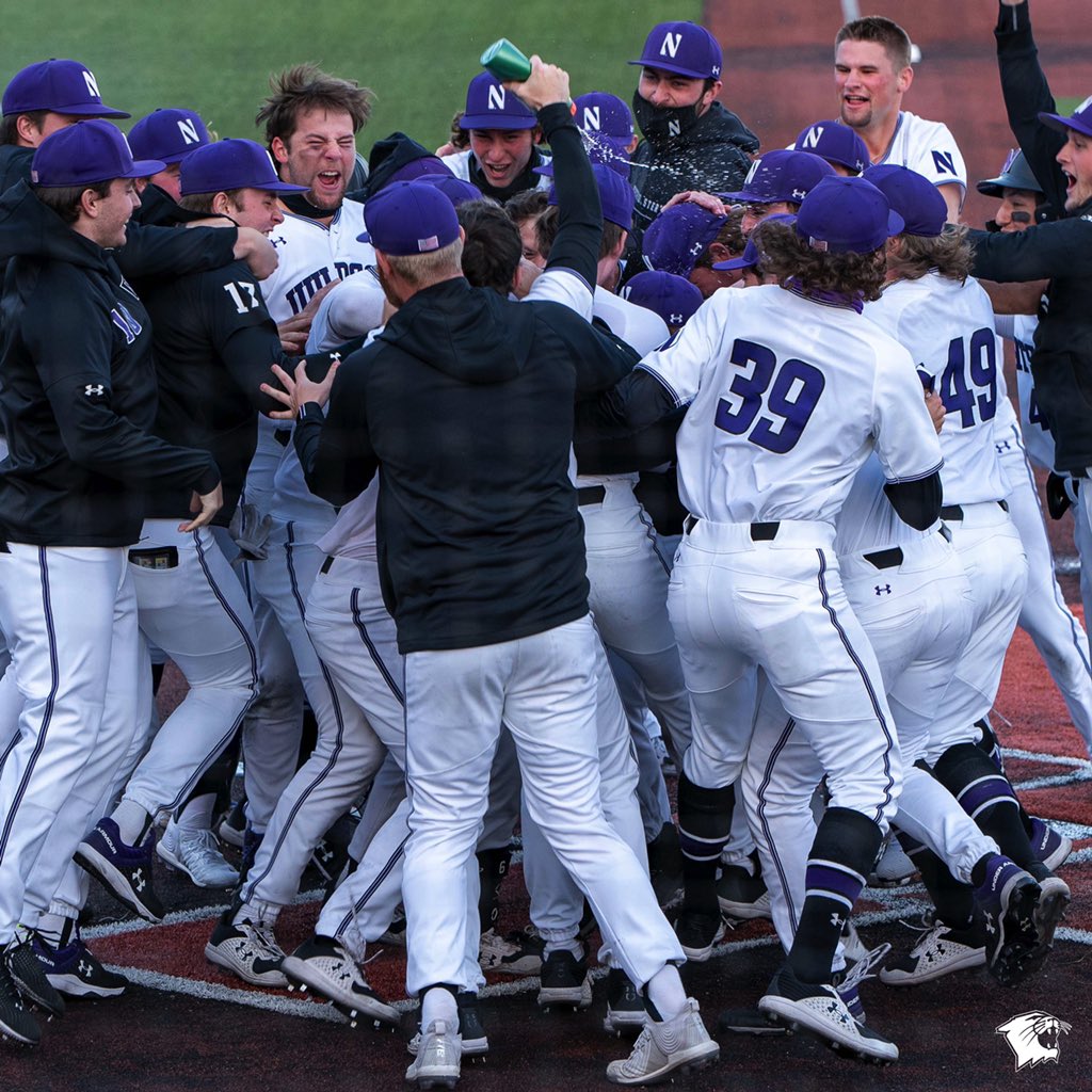 NUCatsBaseball's tweet photo. 𝙃𝙤𝙢𝙚 𝙍𝙪𝙣 𝙃𝙞𝙩𝙩𝙚𝙧𝙨
Wildcats have set the Big Ten record for 62 home runs during conference play...with one week left in the season, and are second nationally with 1.88 HR per game

#GoCats https://t.co/40yckzbFfT