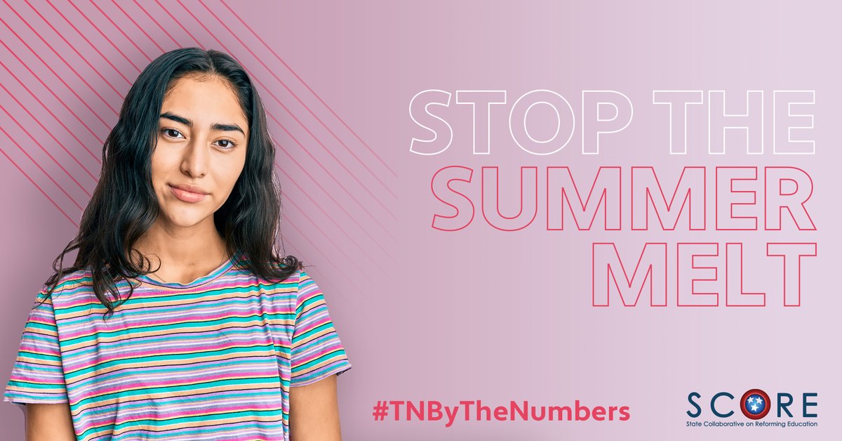 New #TNBytheNumbers report finds that HALF of all Hispanic &amp; Black students who plan to go to college after high school NEVER enroll &amp; attend #TNHigherEd. Check out the report &amp; online web tool. Let’s work to put an end to this unacceptable #SummerMelt. ow.ly/lruY50EW2AC