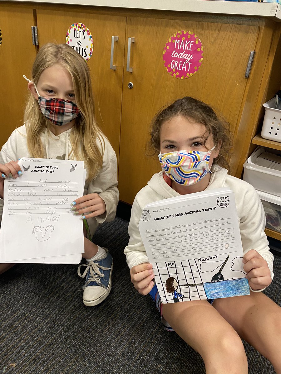 EckermanLeigh's tweet photo. Celebrating WHAT IF YOU HAD ANIMAL writing... love their creativity 💙⚓️ https://t.co/KK3AahXbJ4