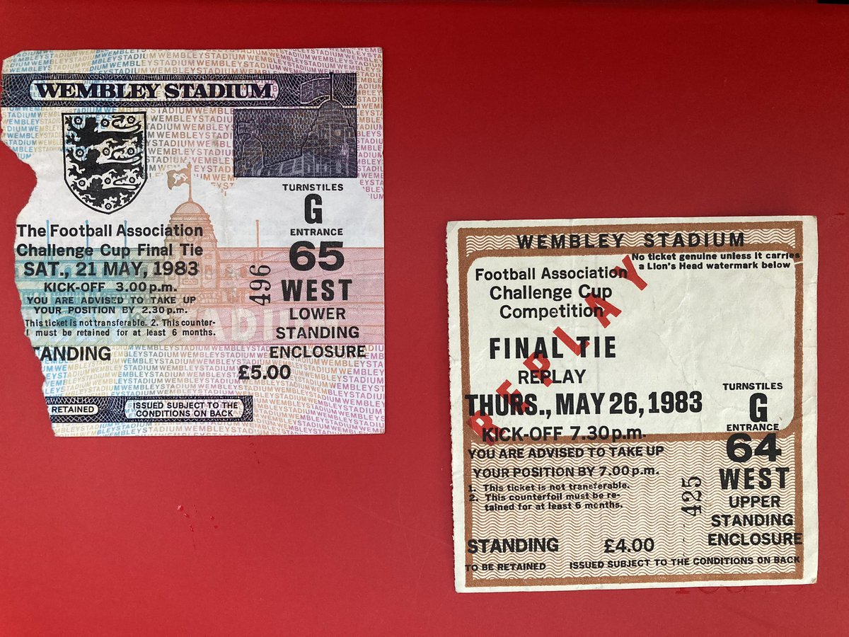Tickets still in tact and great memories from FA Cup on another 26th May some 38 years ago... the replay was a breeze compared with the Saturday game <a href="/paulenglish1961/">Paul English</a> <a href="/gazloo/">Gaz lou2</a> <a href="/BPete1970/">BoylePete1970 BIG OLD PETE</a>