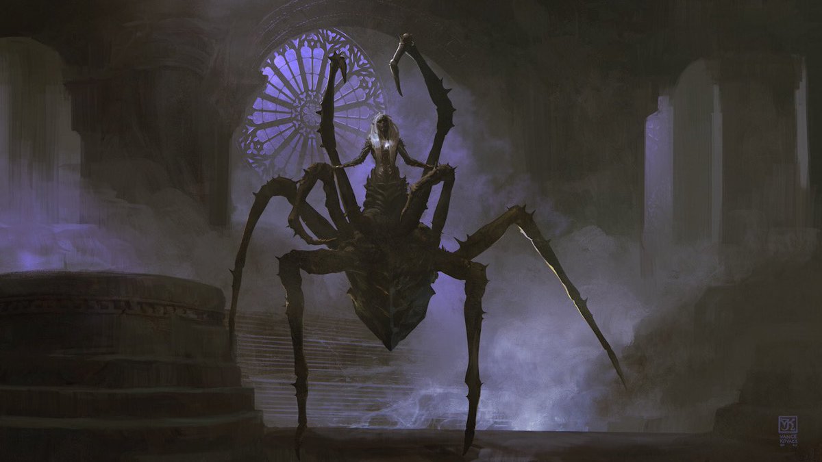 VanceKovacs's tweet image. “Spider Queen Lolth” always fun to paint classic old-skool D&amp;amp;D! #wizardsofthecoast #dungeonsanddragons