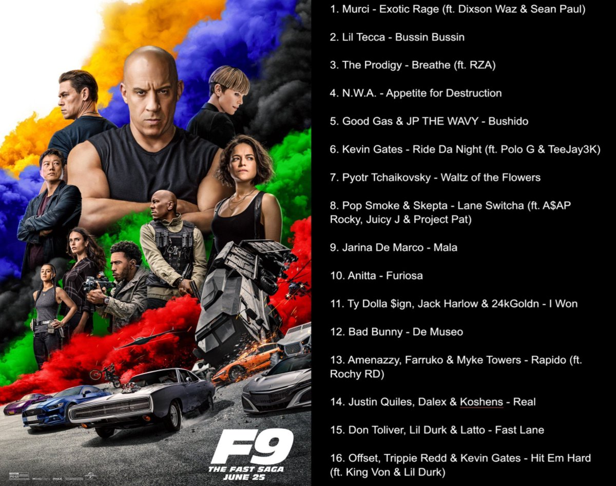 pics Fast And Furious 9 Soundtrack List fast furious 9