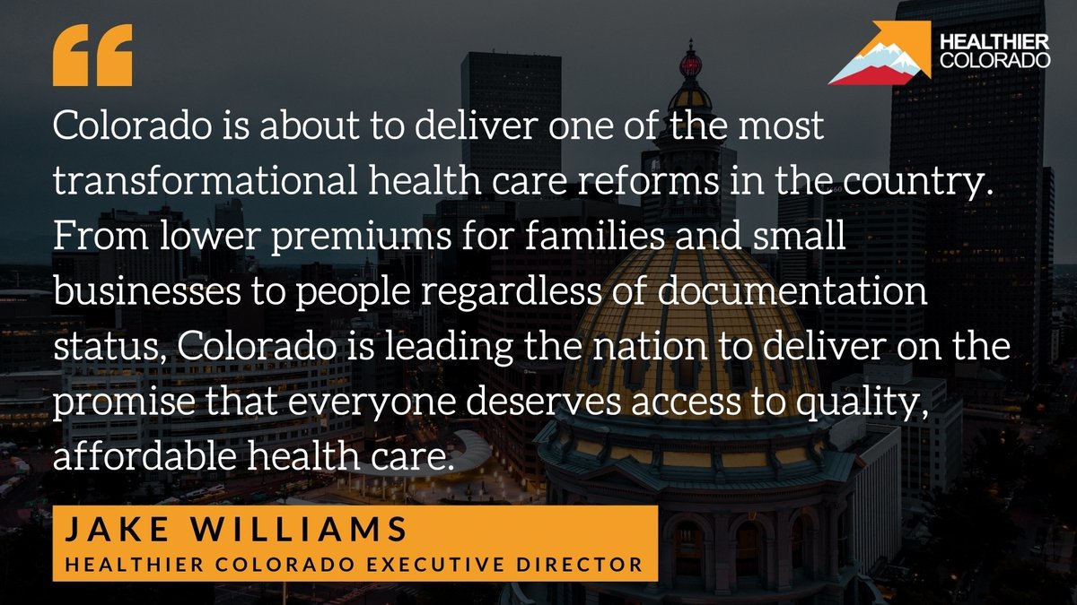 HealthierColo's tweet photo. This is transformational for health care in Colorado. Thank you @KerryDonovanCO, @Dylan_RobertsCO, &amp; @ImanforColorado! #coleg #cohealth https://t.co/p6S7dNIVve