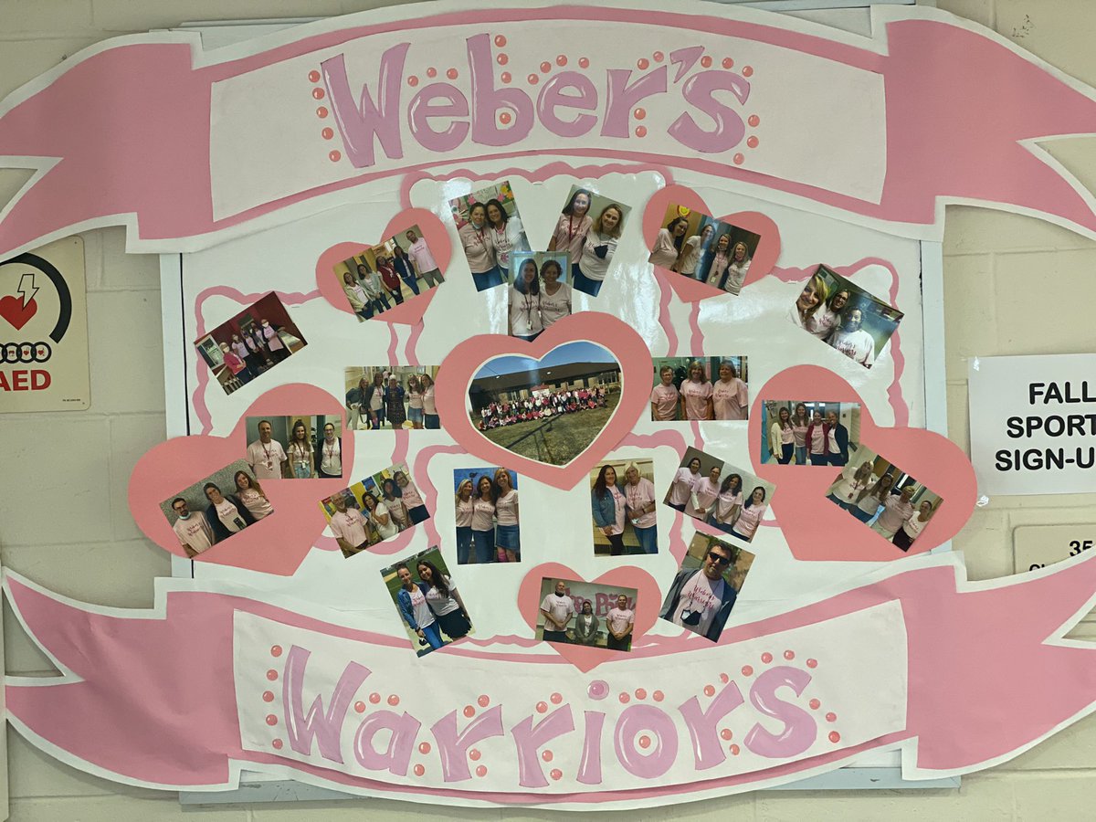 JDbeachteach's tweet photo. Pink Wednesdays for our principal 💗 #weberswarriors #weberstrong #WeRBeach #BeachAtOurBest @AntrimSchool @StecchiniM @ptbeachsuper @kimicarr @MechlerMolly @AntrimCounselor https://t.co/Kd2RvHzzwp