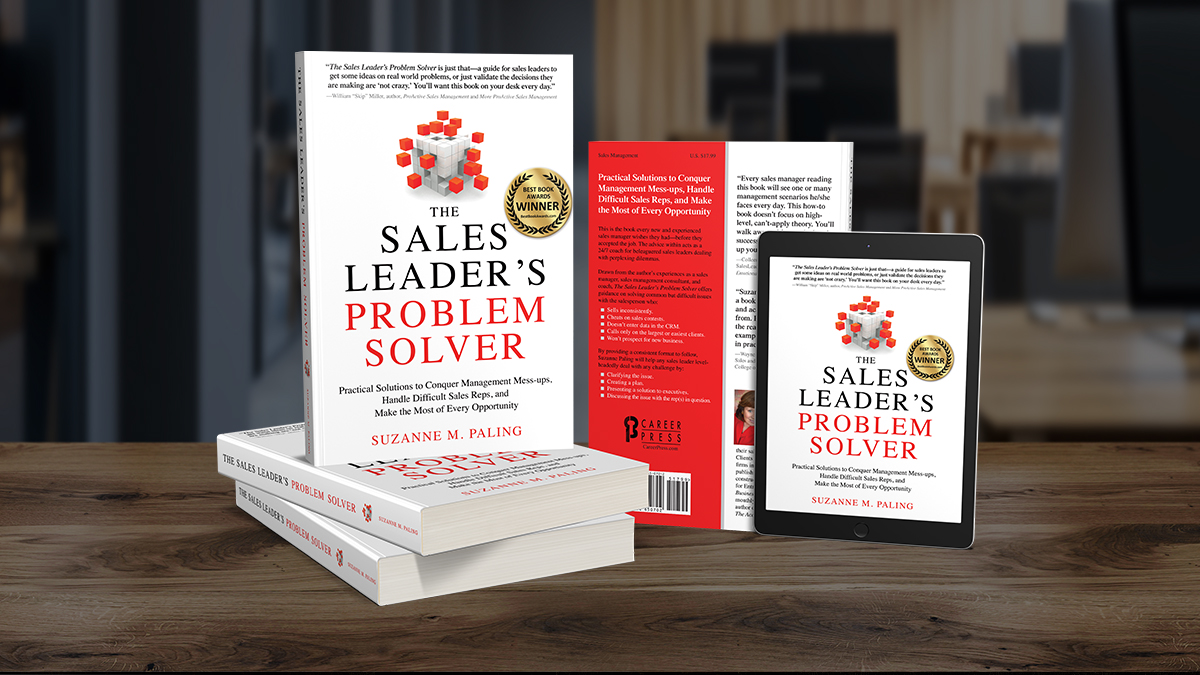 SuzannePaling's tweet photo. Can a #quota carrying #salesperson, who #manages other #salespeople at the same time, succeed in both jobs?  See my thoughts on the subject in: The Sales Leader's Problem Solver. https://t.co/vHXHERsIX5 #salesmanagement https://t.co/RwwLVUufIy
