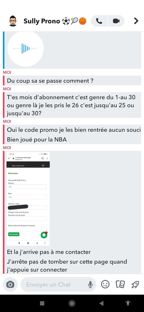 kun_o0o's tweet photo. Je vous présente SullyProno. C le genre de mec qui gagne "BEAUCOUP" d'argent au paris sportifs mais qui bloque sur Snap et sur sont site de pronostics pour pas rembourser 33,99€ 
Aucune insulte ni manque de respect #sullyclown 🤡🤡🤡
Retweet pour le principe
#TeamOM #pronostic https://t.co/5mB218Uf16