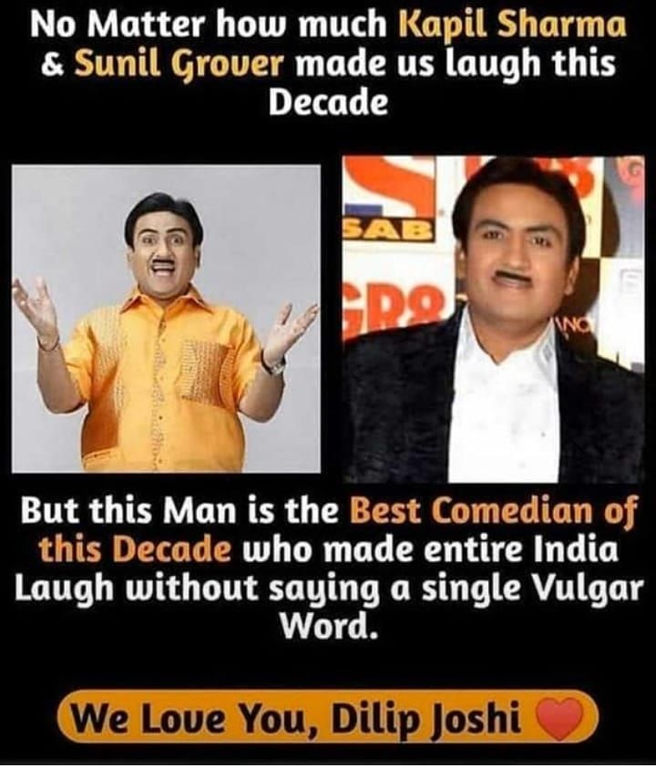 Wishing a very Happy Birthday to Dilip Joshi aka Ji. 