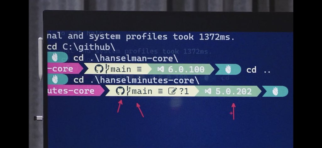 jandedobbeleer's tweet image. Seeing oh-my-posh getting highlighted in the #MSBuild2021 keynote is pretty special, I’m not going to lie. Thanks @shanselman 🙏🏻