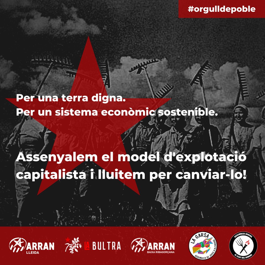 🟢Les assemblees juvenils de Ponent emprenem conjuntament la campanya: #OrgullDePoble ! El nostre objectiu és assenyalar les problemàtiques que afecten el món rural i la gent que hi vivim.
